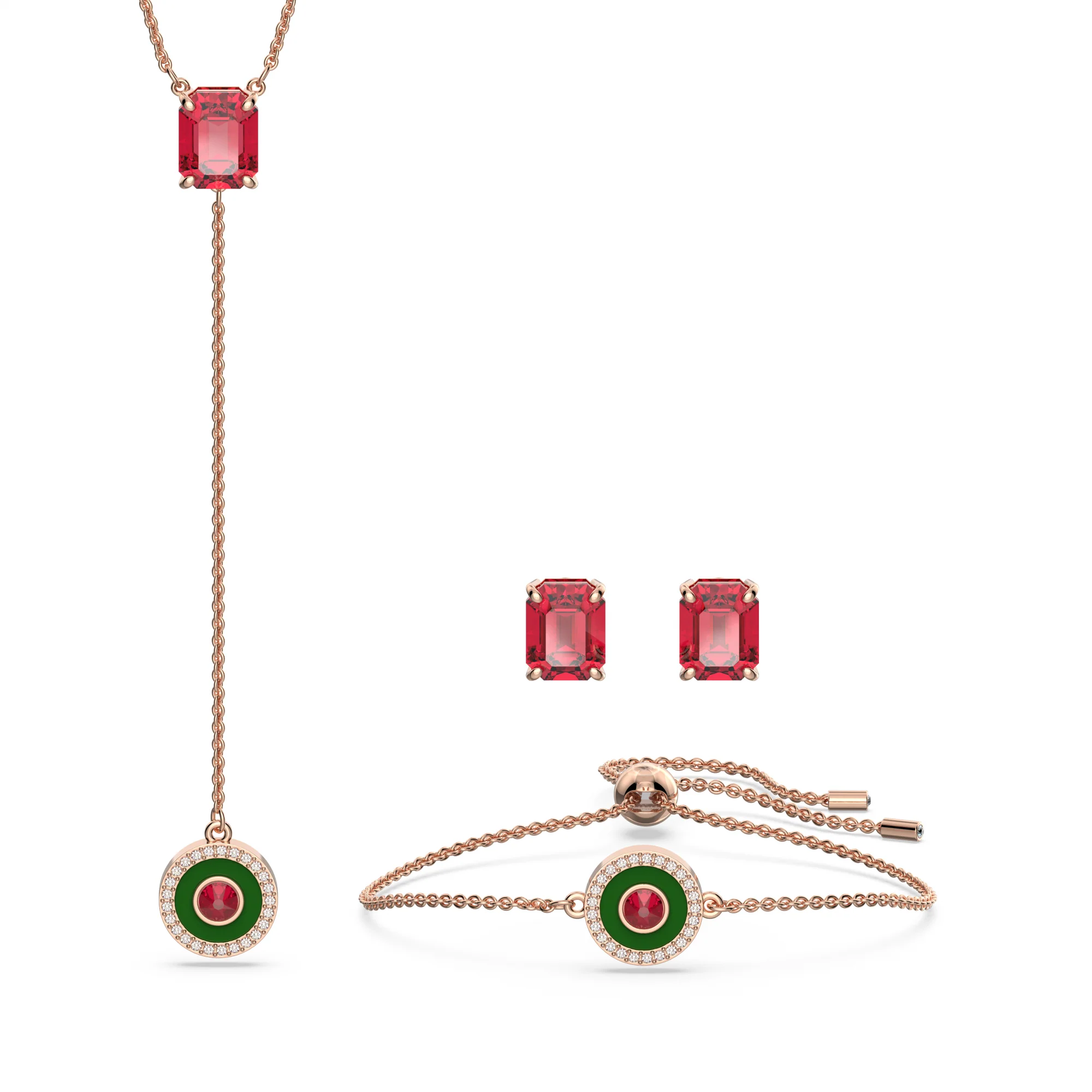 Swarovski Alea Set, Renkli, Pembe Altin Rengi Kaplama - 5649791