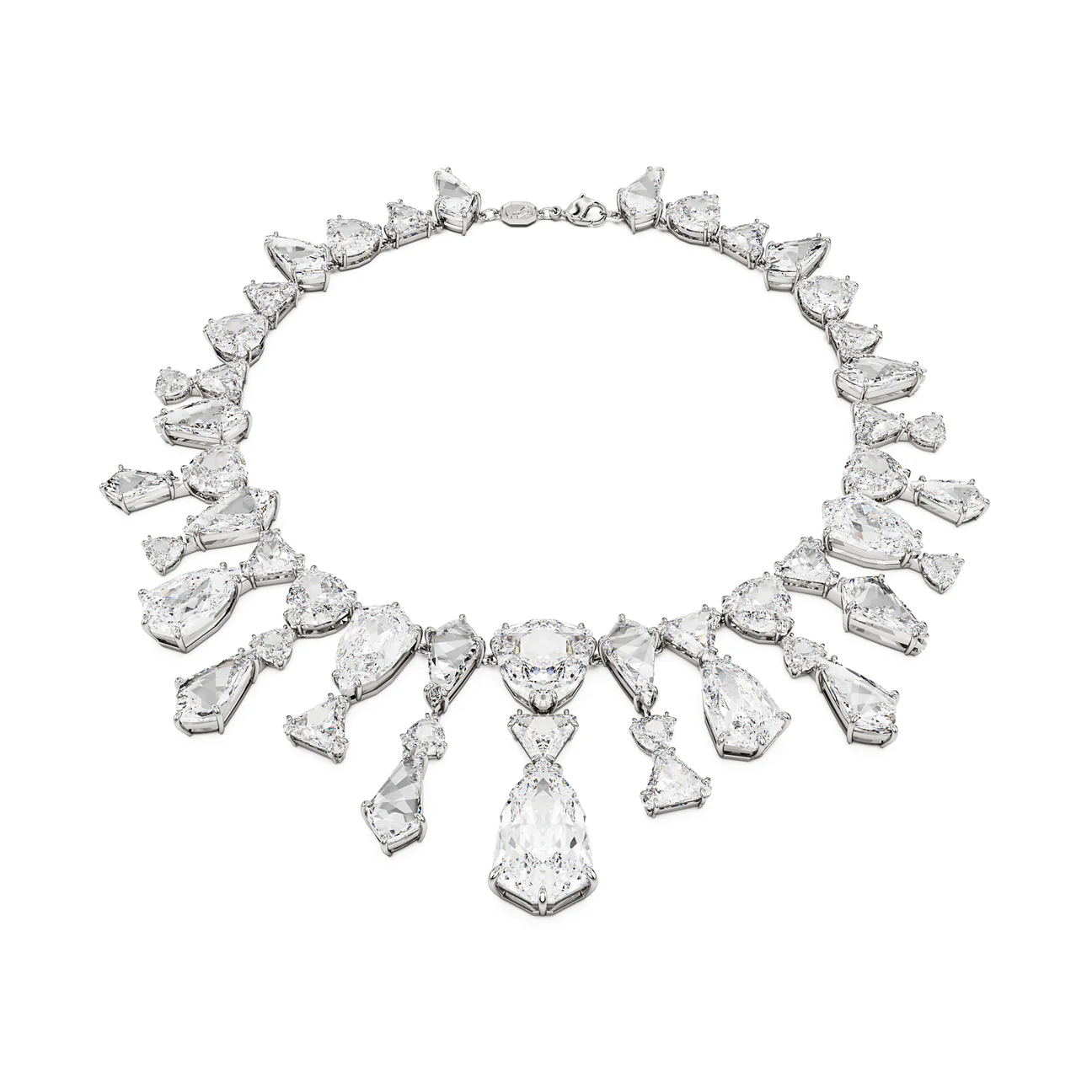 Swarovski Mesmera Kolye, Statement, Mixed Cut, Beyaz, Rodyum Kaplama - 5673599